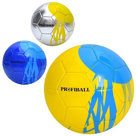 М'яч футбольний MS 4271 ПВХ, 2,7мм, розмір 5, 350-380г, 3 кольори, у пакеті - 1 - smarttoys.com.ua