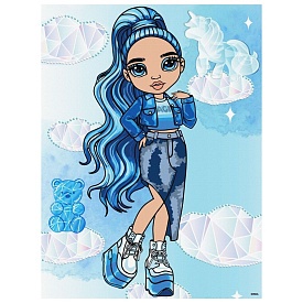 Набір для розпису по номерах для дітей "Rainbow High. Skyler" зі стразами 30х40см - 1 - smarttoys.com.ua