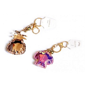 Брелок з голографічного поліуретану, мушля і ананас (2 серії по кілька кольорів) - 1 - smarttoys.com.ua