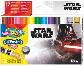 Олівці пастельні масляні 12 кол., в пласт.контейнері COLORINO/STAR WARS/ 12/ - 1 - smarttoys.com.ua