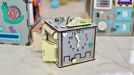 Бізікуб 15х15х15 см сірий - 1 - smarttoys.com.ua