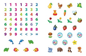 Книга Я вчуся з наліпками. Лічба - 2 - smarttoys.com.ua