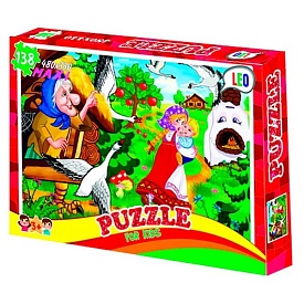 Пазли 22318, 138 ел.  Лео, "Гуси-лебеді"  в кор-ці 32-22-4 см - 1 - smarttoys.com.ua