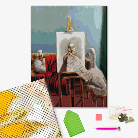 Алмазна мозаїка: Качка Ательє ©Lucia Heffernan 40х50 - 1 - smarttoys.com.ua