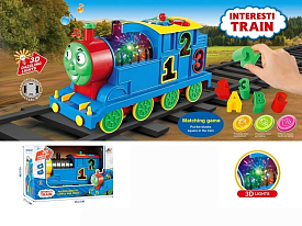 Паровоз 3206 (48/2) колесо вільного ходу, підсвічування, мелодія, звукові ефекти, сортер, рухомі шестерні, в коробці - 1 - smarttoys.com.ua