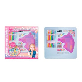 Набір для творчості 11735 Створи прикраси,намистини,скринька(єдиноріг)нитки,паєтки,підвіски.кор. - 1 - smarttoys.com.ua