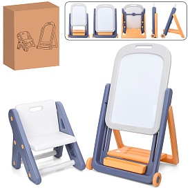 Мольберт QC-BB03 дошка 33-47,5см (магнітна, для малюв. маркер.),2 колеса,стільчик,кор.,66-53-16см. - 1 - smarttoys.com.ua