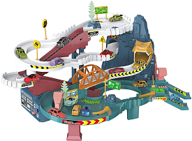 Ігровий набір ZIPP Toys Dino автотрек-серпантин електричний, 6 машинок, - 1 - smarttoys.com.ua