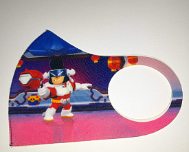 Маска Pitta Print S Brawl Stars Story Астробык Булл																						 - 1 - smarttoys.com.ua