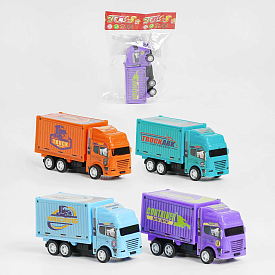 Машинка 399-751 (1200/2) "Вантажівка", 4 види, інерція, в пакеті - 1 - smarttoys.com.ua