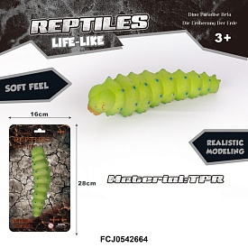 Тварина 8111-13 гусениця, матеріал TPR, лист, 16-28-4 см. - 1 - smarttoys.com.ua