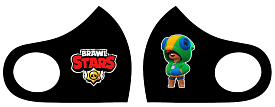 Маска Pitta Print S Brawl Stars Леон Black																						 - 1 - smarttoys.com.ua