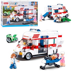 Конструктор SLUBAN M38-B1065 "Town": Швидка допомога, 328 дет. - 1 - smarttoys.com.ua