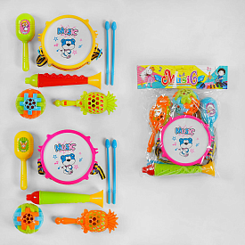 Музичні інструменти 5398-3 (128/2) 5 елементів, тріскачка, у пакеті - 1 - smarttoys.com.ua