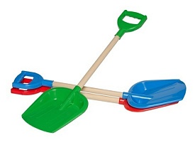 Іграшка "Лопатка мала з дерев"яною ручкою ТехноК" арт. 2896 - 1 - smarttoys.com.ua