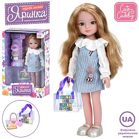 Лялька M 6070 I UA Яринка, 5 пісень, сумка, аксесуари, муз. (укр.), бат. (табл.), кор., 22-35-10,5см - 1 - smarttoys.com.ua