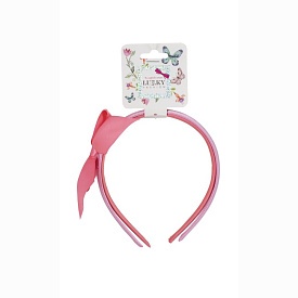 Набір з двох обручів, з бантом, колір кораловий - 1 - smarttoys.com.ua