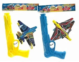 Запускач 77177 (320/4) 2 види, пістолет-запускач, 2 літачки, в пакеті [Пакет] - 1 - smarttoys.com.ua