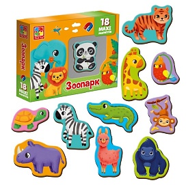 Набір магнітів "Зоо" VT3106-25 (укр) - 1 - smarttoys.com.ua