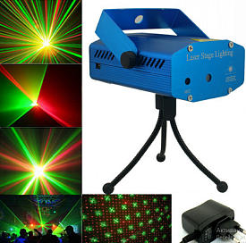 Лазерний проектор №A6-D 4в1 4рис. алюм. у кор. 2 види 3 режими (30)  - 1 - smarttoys.com.ua