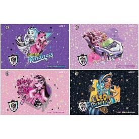 Зошит для малювання, 12 арк., скоба, УФ лак + глітер, MH - 1 - smarttoys.com.ua