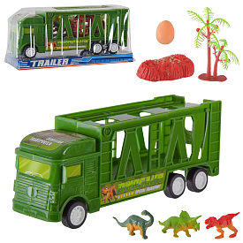 Трейлер арт. 628A-4 (192шт/2) інерц., з тваринами, слюда 19*5,5*7,5см - 1 - smarttoys.com.ua