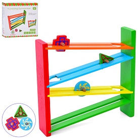 Дерев'яна іграшка MD 0849 трек, фігурки 3 шт., кор., 19,5-18,5-4 см. - 1 - smarttoys.com.ua