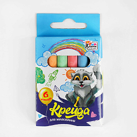 Крейда 29939 (432) "4FUN Game Club", 12 штук, 6 кольорів, у коробці - 1 - smarttoys.com.ua