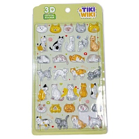 Набір 3D-наліпок TIKI WIKI серії "Crystal" – ТІКІ КОТИКИ - 1 - smarttoys.com.ua