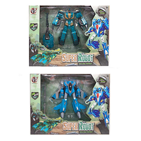 Трансформер 373-5-7 робот+транспорт, 2 види (літак/танк), кор., 33-24-6,5 см. - 1 - smarttoys.com.ua