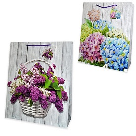 Пакет 42*33*11,5 "Гортензія, бузок" - 1 - smarttoys.com.ua