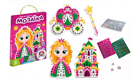Набір для творчості "Блискуча  мозаїка.  Принцеса" VT4511-05 (укр) (38) "Vladi Toys" - 1 - smarttoys.com.ua