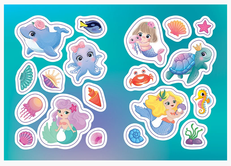 Розмальовка. Магічні розмальовки. Русалки 15164016У - 3 - smarttoys.com.ua