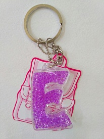 Брелок буква "Е", фіолетова - 1 - smarttoys.com.ua
