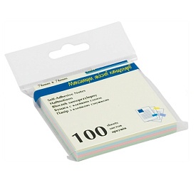 Блок для нотаток 76х76мм, 100арк., декор пастель (4 кол. х 25 арк.) - 1 - smarttoys.com.ua