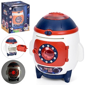 Скарбничка MK 5419 ракета, ключ, 2 кольори, муз. (англ.), світло, бат., кор., 18-21,5-17,5 см. - 1 - smarttoys.com.ua