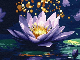 Набір для розпису по номерах "Магічна лілія з фарбами металік extra" 30х40см - 1 - smarttoys.com.ua