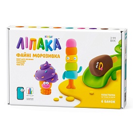 Набір пластиліну, що твердіє, ЛІПАКА – ФАЙНІ МОРОЗИВКА: ТЕПЛЬОДИК, ТОРНАДИК, ЧОКО БРО - 1 - smarttoys.com.ua