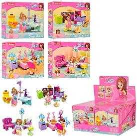 Конструктор SLUBAN M38-B0800 "Girls Dream": кімната, від 42дет., кор., 8шт.(4в) в диспл.,29-15-19см. - 1 - smarttoys.com.ua