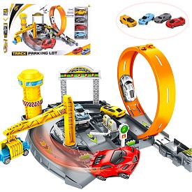 Трек P872-A  оберт 360, машинка 4 шт., кран, заправка, кор, 46-27-9 см. - 1 - smarttoys.com.ua