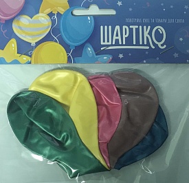 Кулька 10" металік ассорті, 5 шт - 1 - smarttoys.com.ua