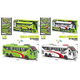 Автобус JS162-62A (18шт) інерція, 27см, 1:16, звук, світло, гумові колеса, відч.двері, 2 кольори, на бат(табл), в кор-ці, 28,5-13-8см - 1 - smarttoys.com.ua