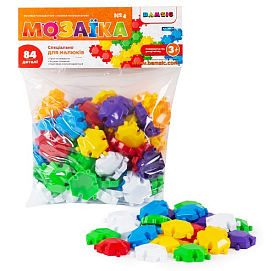 Набір дитячий «Мозаїка різнокольорова №4» арт. 069/4 (84  деталі) діам мозаїкi 50 мм Бамсик - 1 - smarttoys.com.ua