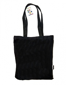 Екосумка з діагонал на блискавці, чорна без принта - 1 - smarttoys.com.ua