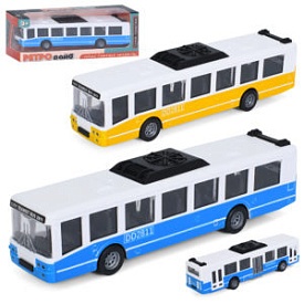 Автобус 6334  інерція, гумові колеса, 2 кольори, кор., 18-7-4,5 см. - 1 - smarttoys.com.ua