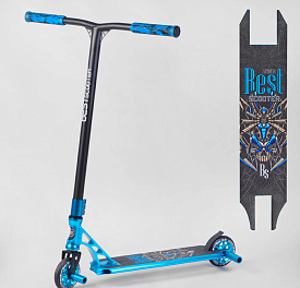 Самокат трюковий 53480 Best Scooter (4) HIC-система, ПЕГИ, алюмінієвий диск та дека, АНОДОВАНЕ ФАРБУВАННЯ, колеса PU, d=110 мм, ширина керма 60 см - 1 - smarttoys.com.ua