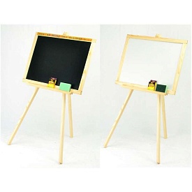 Мольберт магнітний "Мася" 030 / Дошка Ш40 * в55см, Підставка Ш55 * в110см / матеріал / сосна. - 1 - smarttoys.com.ua