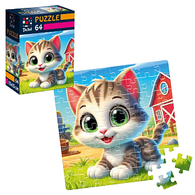Пазли De.tail. Забавне кошеня. 64 деталі DT1234-24 - 1 - smarttoys.com.ua