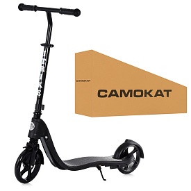 Самокат SR 2-082-B алюм., 2кол.ПУ200мм-пласт., кермо91/103см., підніжка48/33-13см.,підставка,чорний. - 1 - smarttoys.com.ua