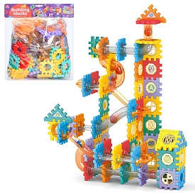 Конструктор HL-24 деталі-пазли, трубчатий/лабіринт, кульки, 132дет, кул., 30-31-7 см. - 1 - smarttoys.com.ua